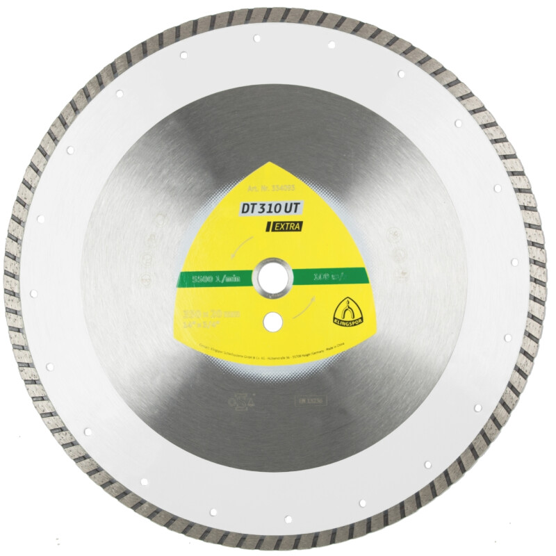 Diamantgroßtrennscheibe DT 310 UT Extra für Beton Baustellenmaterial Turboverzahnung 350 x 3 x 20 mm Diamantgroßtrennscheibe DT 310 UT Extra für Beton Baustellenmaterial Turboverzahnung 350 x 3 x 20 mm von Klingspor AG