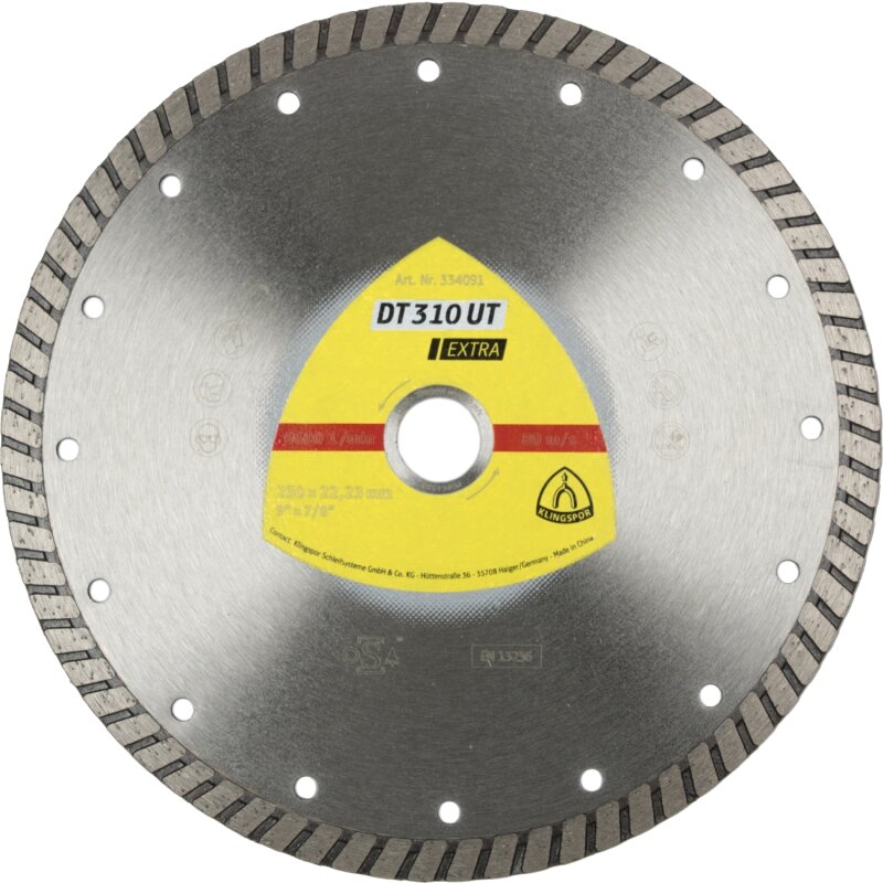 Diamanttrennscheibe DT 310 UT Extra für Beton universal Ziegel Turboverzahnung 180 x 2,5 x 22,23 mm Diamanttrennscheibe DT 310 UT Extra für Beton universal Ziegel Turboverzahnung 180 x 2,5 x 22,23 mm von Klingspor AG