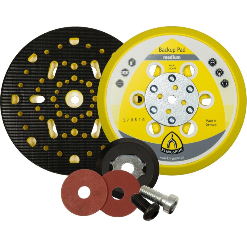 Haftstützteller HST 555 Medium für veloursbeschichtete Schleifscheiben 150mm Haftstützteller HST 555 Medium für veloursbeschichtete Schleifscheiben 150mm von Klingspor AG