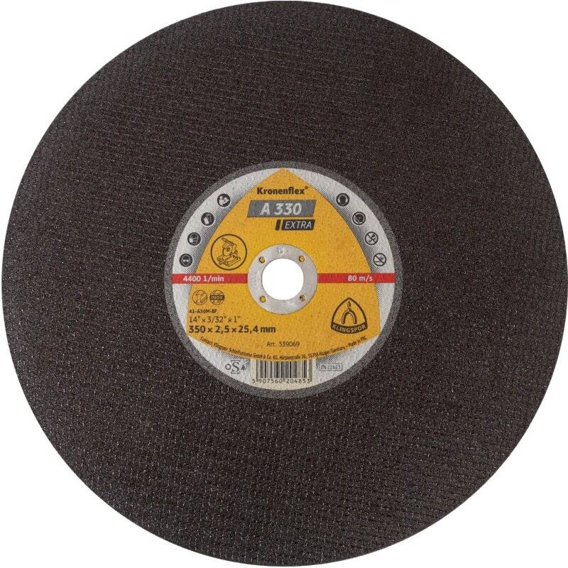 Kronenflex® Großtrennscheiben A 330 EX gerade für Stahl 406 x 3 x 25,4 mm von Klingspor AG