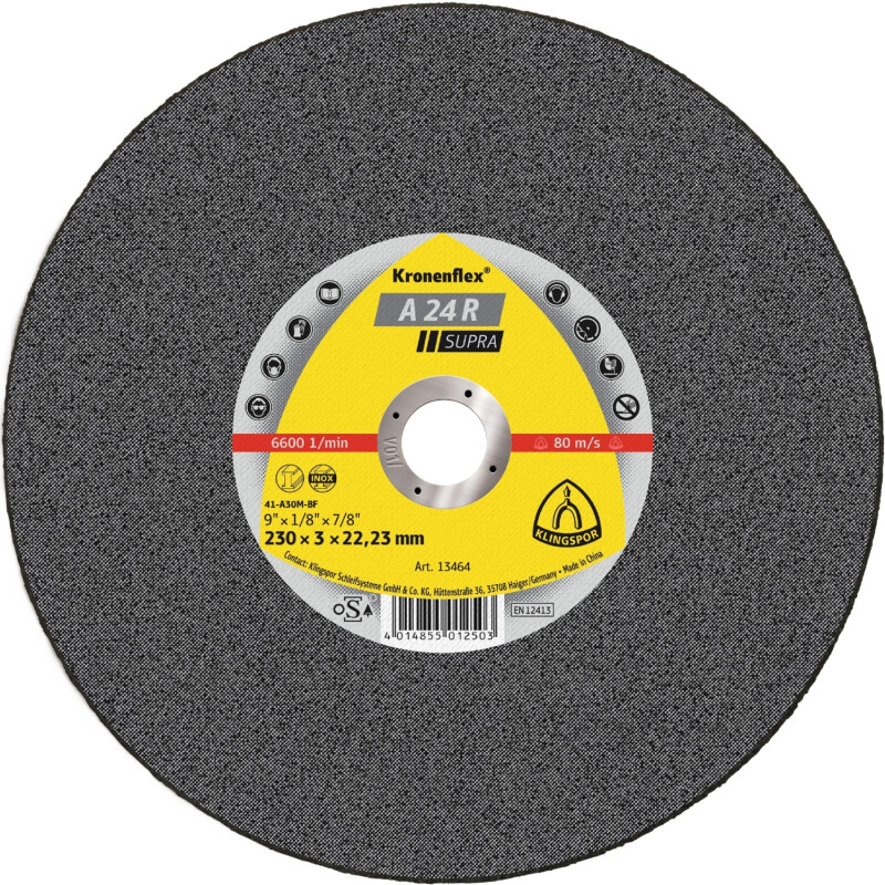 Kronenflex® Trennscheiben A 24 R gerade für Stahl 150 x 2,5 x 22,23 mm von Klingspor AG