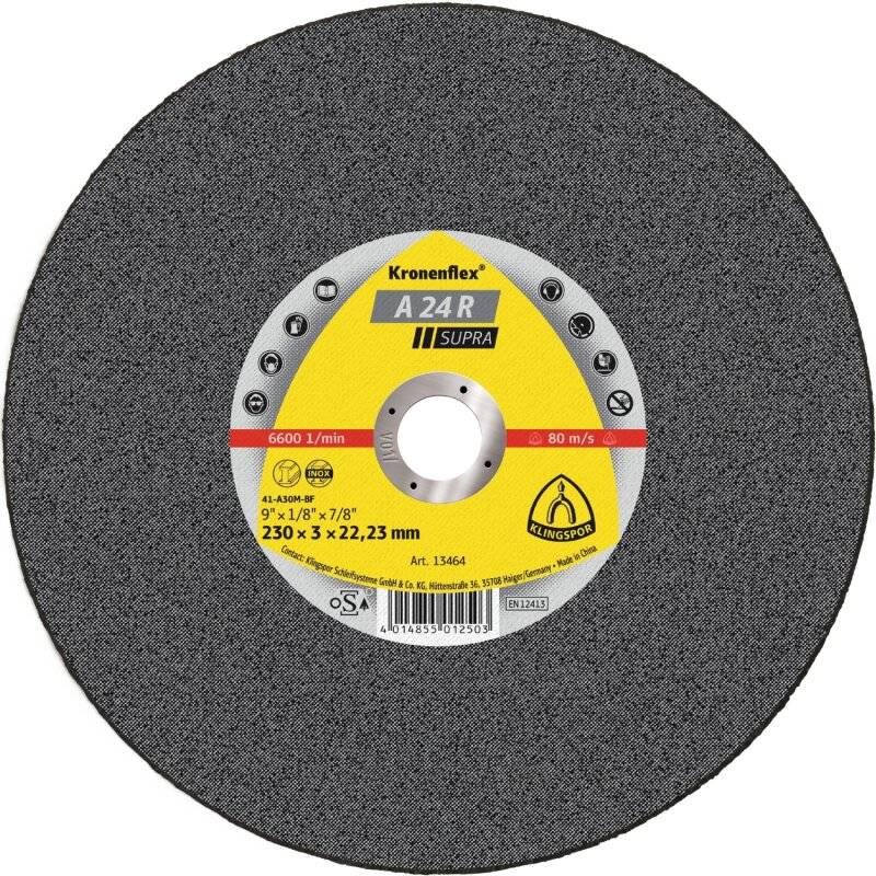 Kronenflex® Trennscheiben A 24 R gerade für Stahl 150 x 2,5 x 22,23 mm von Klingspor AG