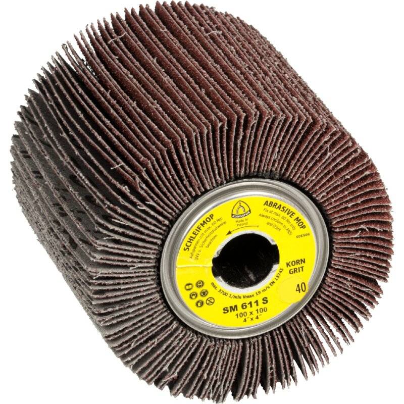 Satinierwalze SM 611 S für Farbe, Lack, Spachtel, Holz, Kunststoff, Metall 100 x 50 x 19 mm Körnung 60 von Klingspor AG