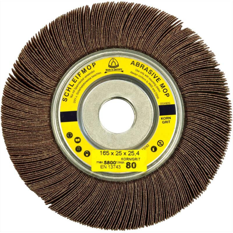 Schleifmoprad SM 611 W für Farbe, Lack, Spachtel, Holz, Kunststoff, Metall 165 x 25 x 25,4 mm Körnung 180 von Klingspor AG