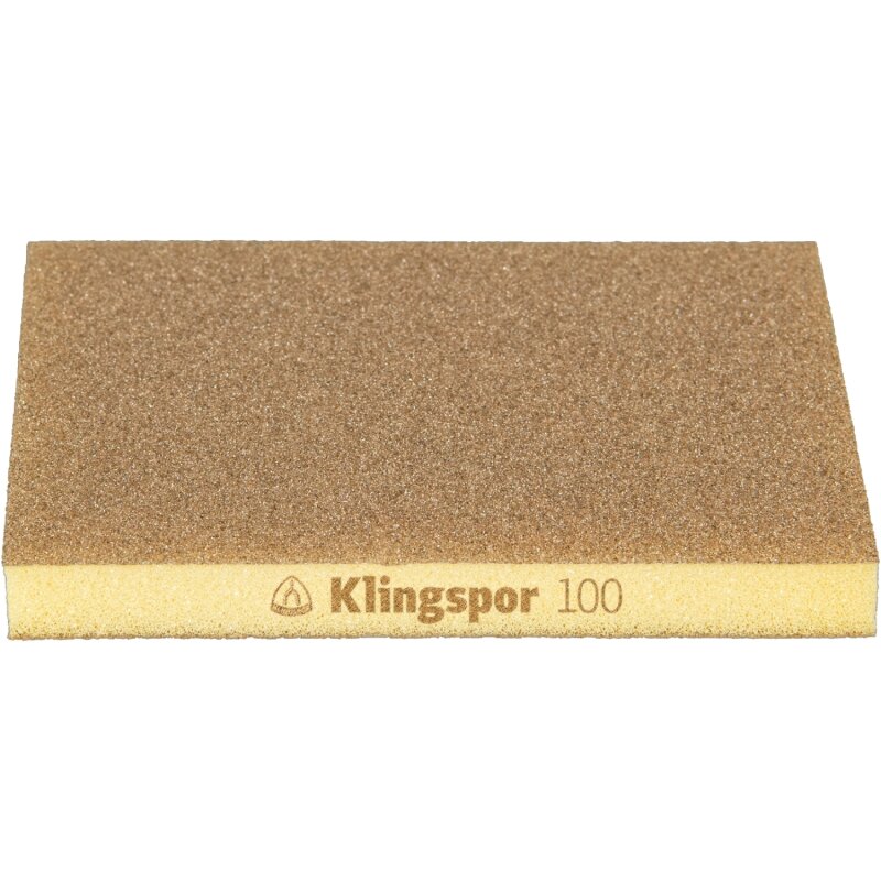 Schleifschwamm SW 501 TR für Farbe, Lack, Spachtel, Holz 96 x 123 x 12,5 mm Körnung 100 Schleifschwamm SW 501 TR für Farbe, Lack, Spachtel, Holz 96 x 123 x 12,5 mm Körnung 100 von Klingspor AG