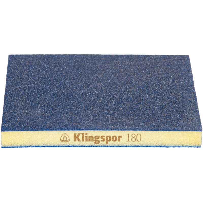 Schleifschwamm SW 501 TR für Farbe, Lack, Spachtel, Holz 96 x 123 x 12,5 mm Körnung 180 Schleifschwamm SW 501 TR für Farbe, Lack, Spachtel, Holz 96 x 123 x 12,5 mm Körnung 180 von Klingspor AG