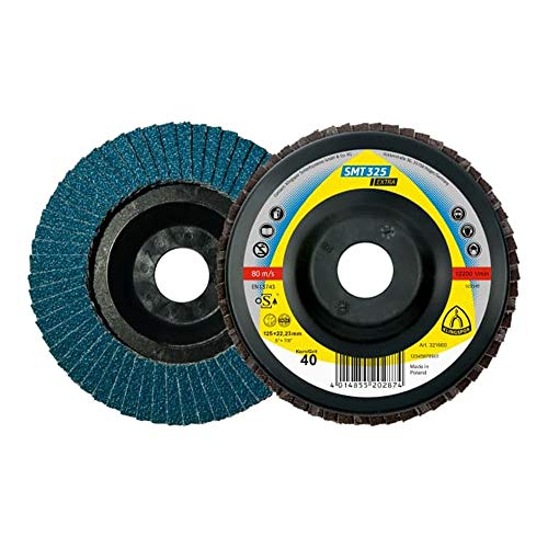 Klingpsor 351276 SMT 325 Extra Schleifmopteller für Edelstahl, Stahl, X-LOCK, Gerade, 80 Korn, 125mm x 22.23mm, 10 Stück Klingpsor 351276 SMT 325 Extra Schleifmopteller für Edelstahl, Stahl, X-LOCK, Gerade, 80 Korn, 125mm x 22.23mm, 10 Stück von KLINGSPOR