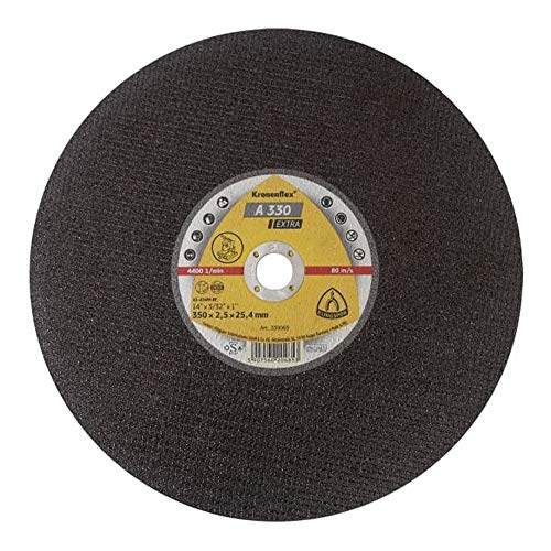 Klingpsor 353329 A 330 EX EXTRA Kronenflex Großtrennscheiben für Stahl, Gerade, 406mm x 3mm x 25.4mm, 10 Stück Klingpsor 353329 A 330 EX EXTRA Kronenflex Großtrennscheiben für Stahl, Gerade, 406mm x 3mm x 25.4mm, 10 Stück von KLINGSPOR