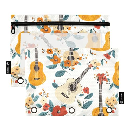 Bindertasche mit Blumenmuster und 3 Löchern für Ordner, 3 Ringe mit 3 Löchern, für Bürobedarf Bindertasche mit Blumenmuster und 3 Löchern für Ordner, 3 Ringe mit 3 Löchern, für Bürobedarf von KLL