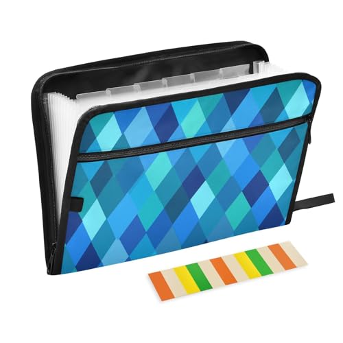 KLL Akkordeon-Aktenordner, Papier-Ordner, erweiterbarer Büro-Papier-Organizer mit Taschen für Zahnärzte, schickes Blaugrün, Königsblau KLL Akkordeon-Aktenordner, Papier-Ordner, erweiterbarer Büro-Papier-Organizer mit Taschen für Zahnärzte, schickes Blaugrün, Königsblau von KLL