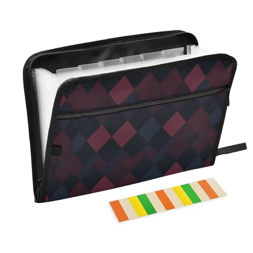 KLL Fächermappe, Fächermappe, Organizer, Erweiterungsordner, Aktenordner, Organizer mit Taschen für Speisekarten für Restaurants, glamourös, Burgunderrot, Marineblau KLL Fächermappe, Fächermappe, Organizer, Erweiterungsordner, Aktenordner, Organizer mit Taschen für Speisekarten für Restaurants, glamourös, Burgunderrot, Marineblau von KLL