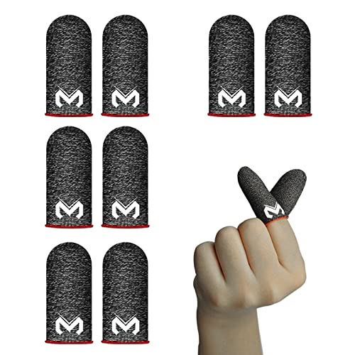 Handy Gaming Finger Sleeves, Pack of 8 PUBG Finger Sleeves, Touchscreen Finger Handschuhe, atmungsaktiv & Anti-Schweiß von KLOP256