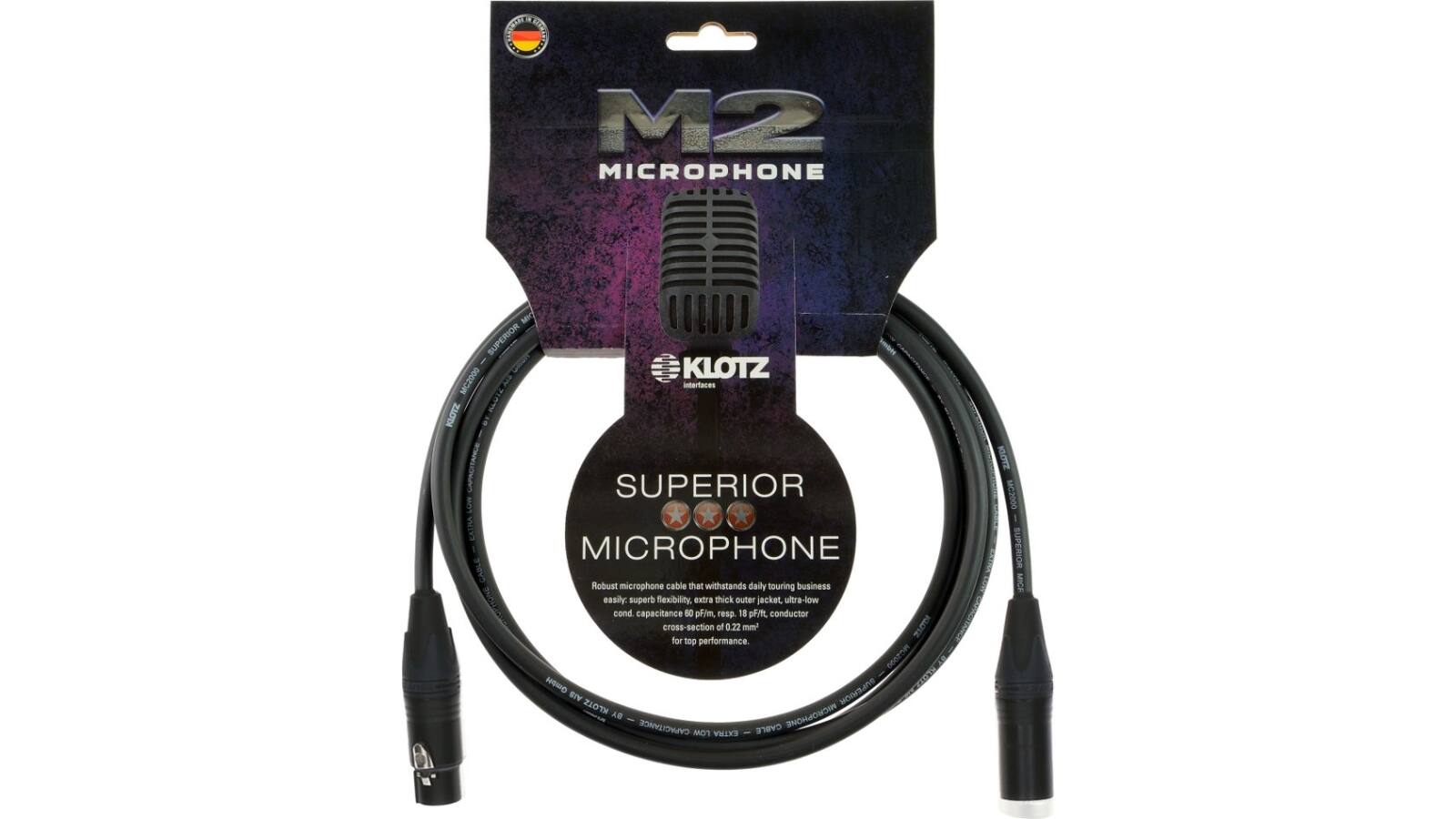 Klotz M2 N - M2 Mikrofonkabel sw 5m Klotz M2 N - M2 Mikrofonkabel sw 5m von KLOTZ