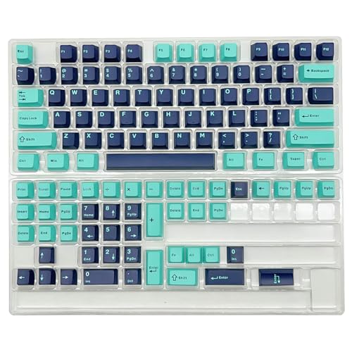 KLOVA 121PCS Double Shot Tastenkappen Dicke PBT Zwei Farbe CherryProfile Für 61 68 87 96 980 104 108 Mechanische Tastatur Tastenkappen von KLOVA