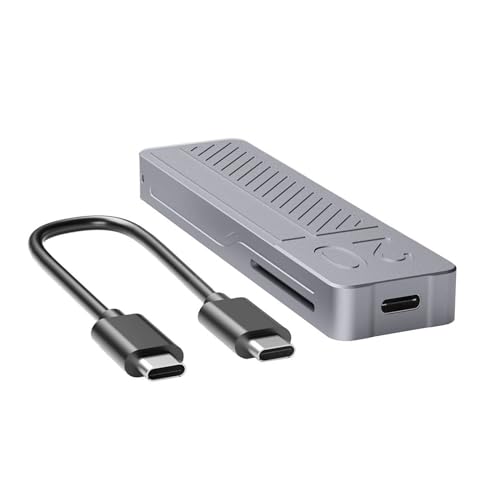 KLOVA M.2 NVMe SSD Gehäuse Aluminiumgehäuse Unterstützt TypeC USB3.2 20 Gbit/s 2 Schnelles SSD Gehäuse Für 2230 2242 2260 2280 Breite Kompatibilität von KLOVA