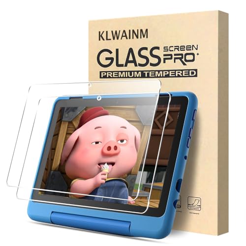 KLWAINM [2 Stück 10 Kids Pro Tablet 2021(Nicht Geeignet 2023 Modell) Schutzfolie Screen Protector Displayschutz 2.5D 9H HD Härte Anti-Kratzen Bläschenfrei Hartglas Schutzglas Glas Folie von KLWAINM