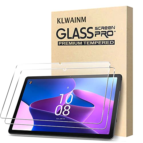 KLWAINM [2 Stück] Schutzglas für Lenovo Tab M10 Plus 3rd Gen (10,6 Zoll) Tablet Schutzfolie Displayschutz 2.5D HD 9H Härte Anti-Kratzen Bläschenfrei Displayschutzfolie Folie von KLWAINM