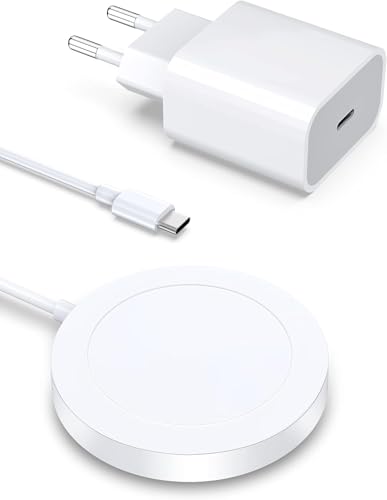 Mag-Safe Ladegerät Wireless Charger für iPhone: Magnet Ladestation Induktive kabellos Ladepad Kompatibel mit iPhone 16 15 14 13 12 und Air-Pods 3 2 Pro mit 20W Schnelles Adapter Mag-Safe Ladegerät Wireless Charger für iPhone: Magnet Ladestation Induktive kabellos Ladepad Kompatibel mit iPhone 16 15 14 13 12 und Air-Pods 3 2 Pro mit 20W Schnelles Adapter von KLiHD