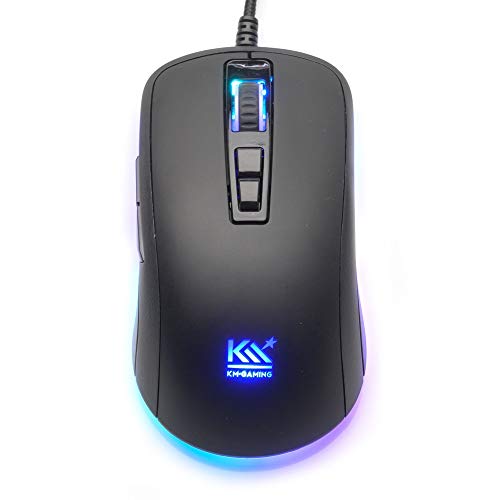KM-Gaming K-GM2 optische RGB 7.200cpi Gaming Maus USB [Pixart PMW3330 Sensor / 30G / Metal Frame/Omron Schalter/programmierbar] von KM · GAMING