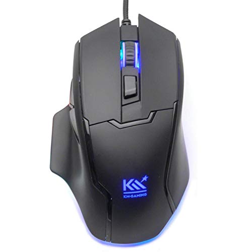 KM · GAMING K-GM4 optische RGB 12.000cpi Gaming Maus USB [Pixart PMW3360 Sensor / 50G / Metal Frame/Omron Schalter/programmierbar] von KM · GAMING