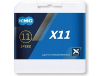KMC X11 Kette, 11 Jahre, 118L, silber/schwarz von KMC