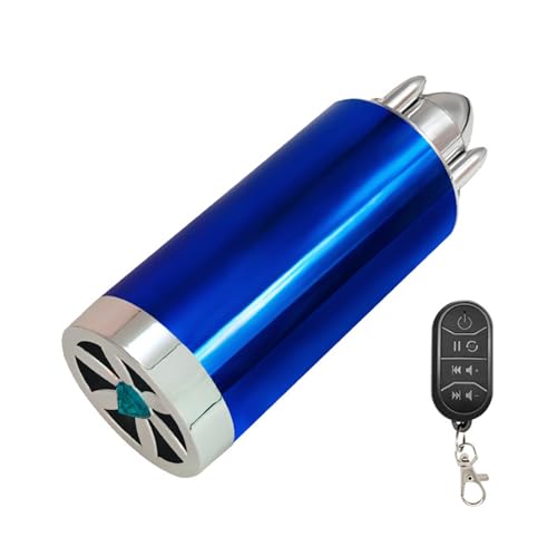 KMGDM Bunte Subwoofer-Doppel-Lautsprecher mit LED-Lichteffekt für verbesserte Fahrten für Motorrad-Elektro-Vehi von KMGDM