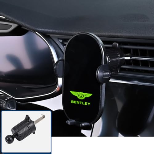 KMJGQWSC Auto Handyhalterung für Bentley Continental GTC Speed 2018-2023,Smartphone Halterung rutschfest Drehbar Stabile Befestigung Handyhalter Innenraum Zubehör,A-Tail Hook Type von KMJGQWSC