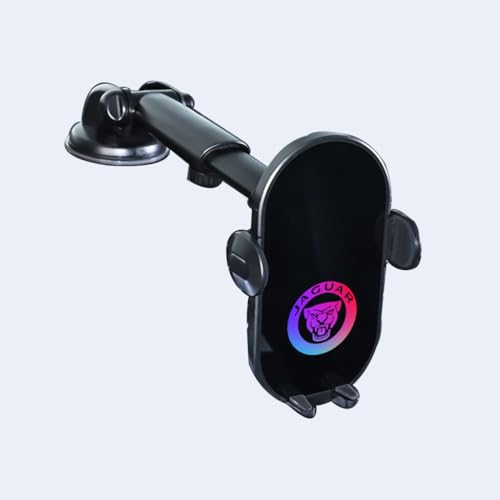 KMJGQWSC Auto Handyhalterung für Jaguar F-PACE（X761 2021-2023,Smartphone Halterung rutschfest Drehbar Stabile Befestigung Handyhalter Innenraum Zubehör,B-Suction Cup Type von KMJGQWSC