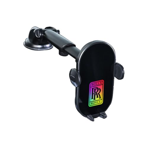 KMJGQWSC Auto Handyhalterung für Rolls-Royce Cullinan 2015-2023,Smartphone Halterung rutschfest Drehbar Stabile Befestigung Handyhalter Innenraum Zubehör,B-Suction Cup Type von KMJGQWSC