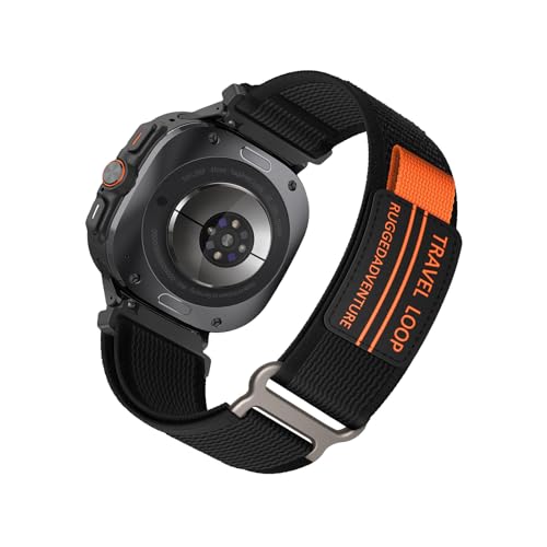 KMKJSH Nylon Armbänder für Samsung Galaxy Watch Ultra 47mm Armband, Weiches Stoff mit Verstellbar Verschluss Damen Herren Sport Ersatzarmband Kompatibel mit Samsung Watch Ultra 47mm Uhrenarmband (1) KMKJSH Nylon Armbänder für Samsung Galaxy Watch Ultra 47mm Armband, Weiches Stoff mit Verstellbar Verschluss Damen Herren Sport Ersatzarmband Kompatibel mit Samsung Watch Ultra 47mm Uhrenarmband (1) von KMKJSH