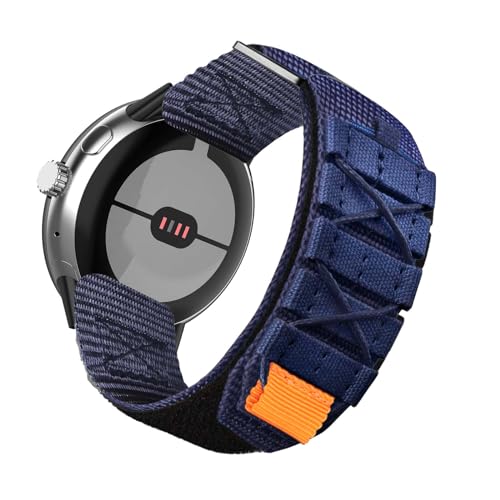 Sport Nylon Armbänder für Google Pixel Watch 3 41mm/45mm Armband, mit Einstellbar Schnalle Robustes Stoff Loop Ersatzarmband für Herren Damen mit Google Pixel Watch 3 41mm/45mm Uhrenarmband (45mm,3) von KMKJSH