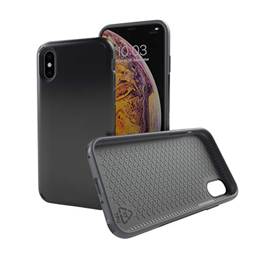 KMP Sporty Schutzhülle für iPhone XS, X Black Stone von KMP Creative Lifestyle Products