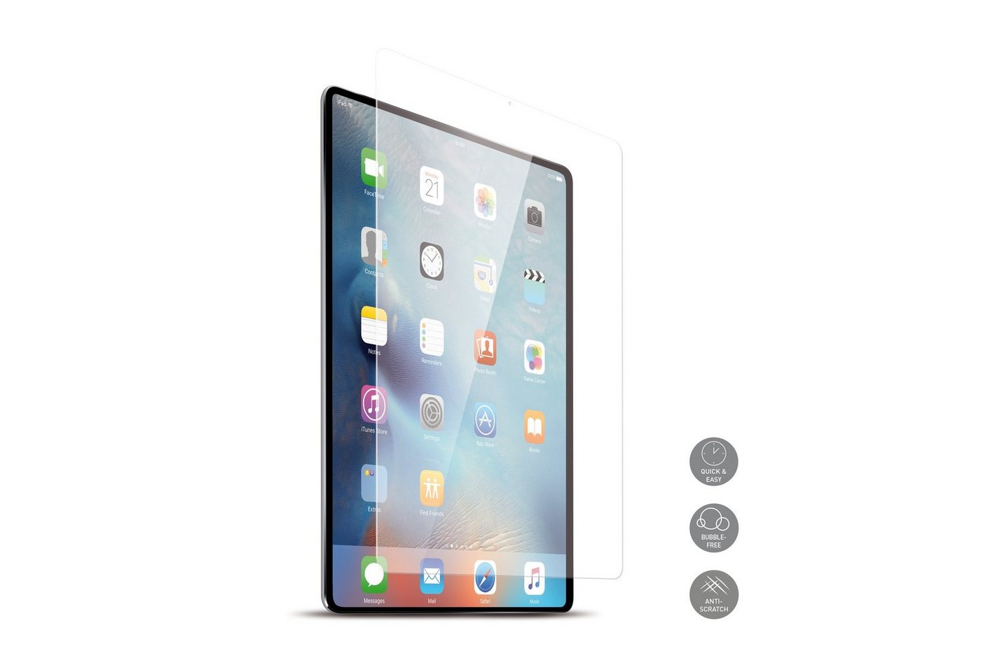 KMP Creative Lifesytle Product Hartglas Displayschutz für iPad Pro 11 10/2018 Transparent für Apple iPad Pro 11" (10/2018), Displayschutzglas, 1 Stück, Ultra-Thin nur 0,33 mm, bruchfest" von KMP Creative Lifesytle Product