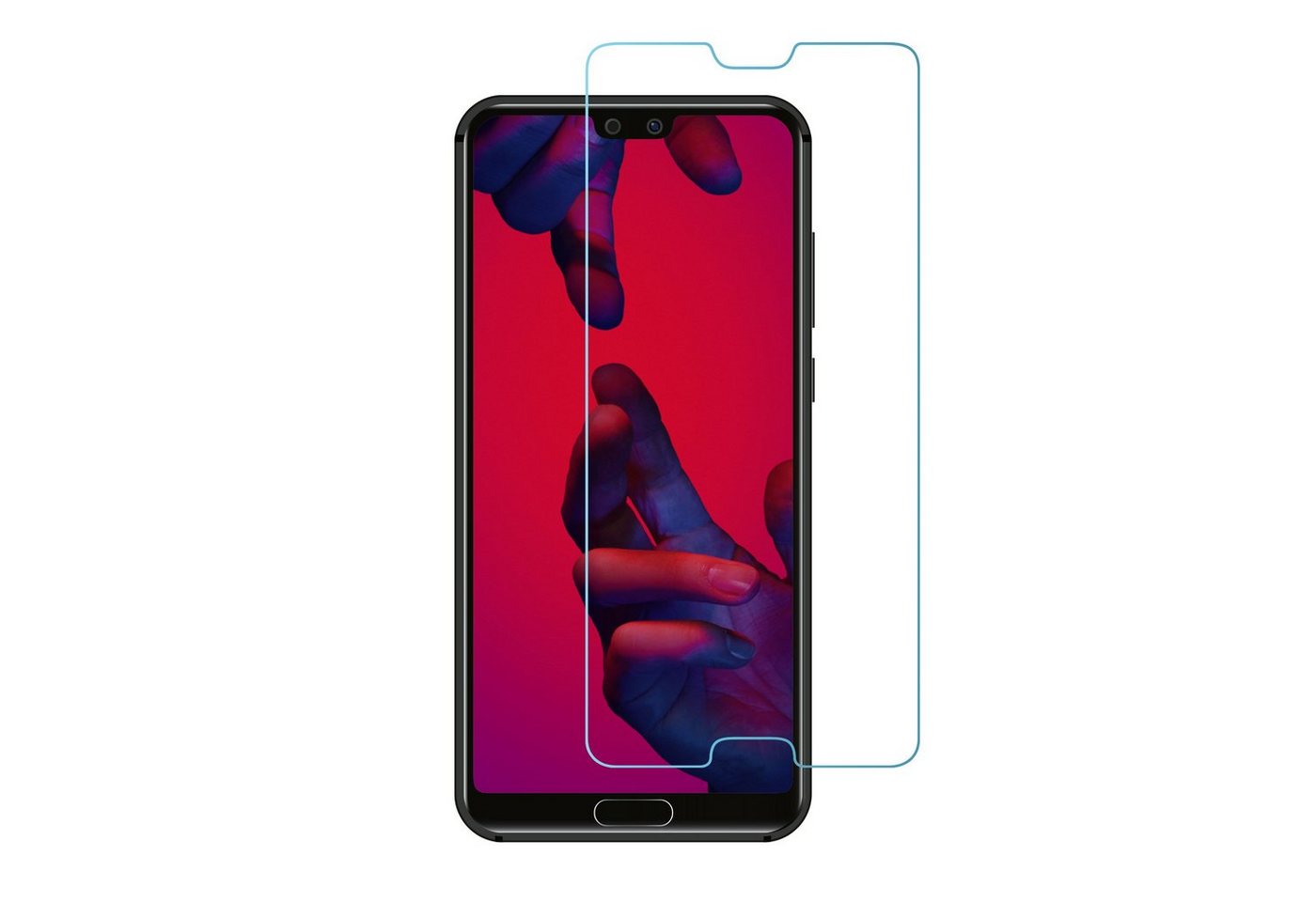 KMP Creative Lifesytle Product Smart²Glass für Huawei P20 Pro Doublepack für Huawei P20 Pro, Displayschutzglas, Doublepack, 1 Stück, klare Sicht von KMP Creative Lifesytle Product