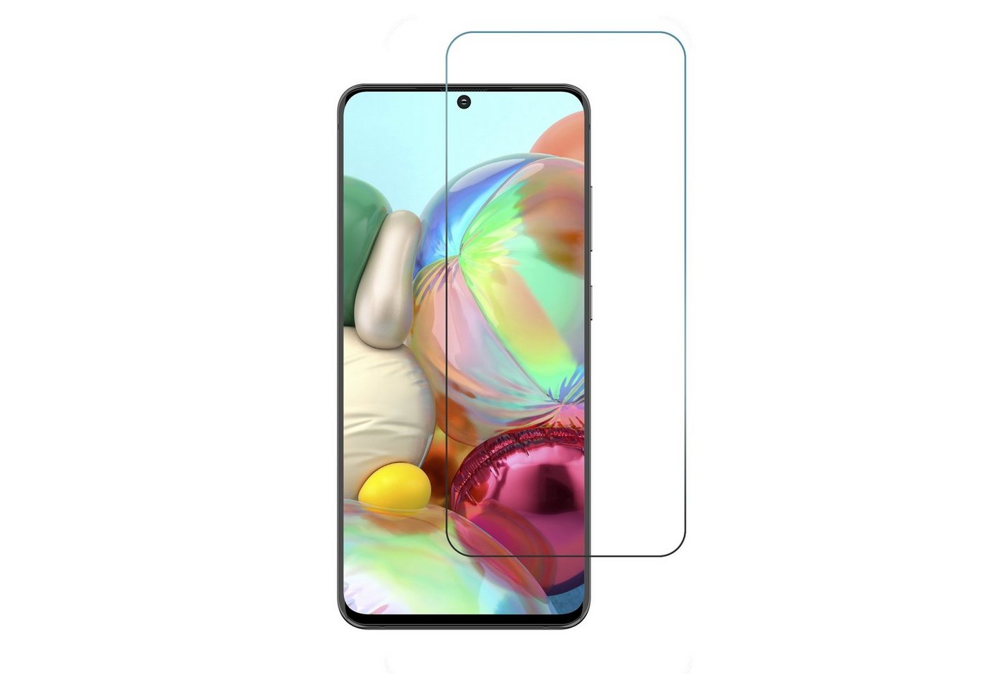 KMP Creative Lifesytle Product Smart²Glass für Samsung Galaxy A71 Doublepack, Displayschutzglas, 1 Stück von KMP Creative Lifesytle Product