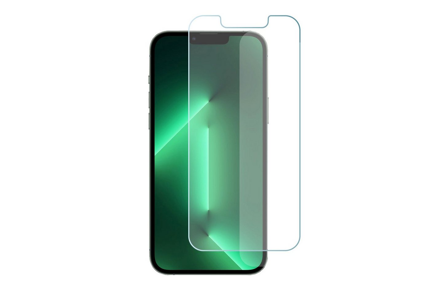 KMP Creative Lifesytle Product iPhone 13/13Pro Smart Glass Transp. für Apple iPhone 13 / 13 Pro (6,1 2021), Displayschutzglas, Singlepack, 1 Stück, 2.5D transparent tempered (Dragontrail)" von KMP Creative Lifesytle Product