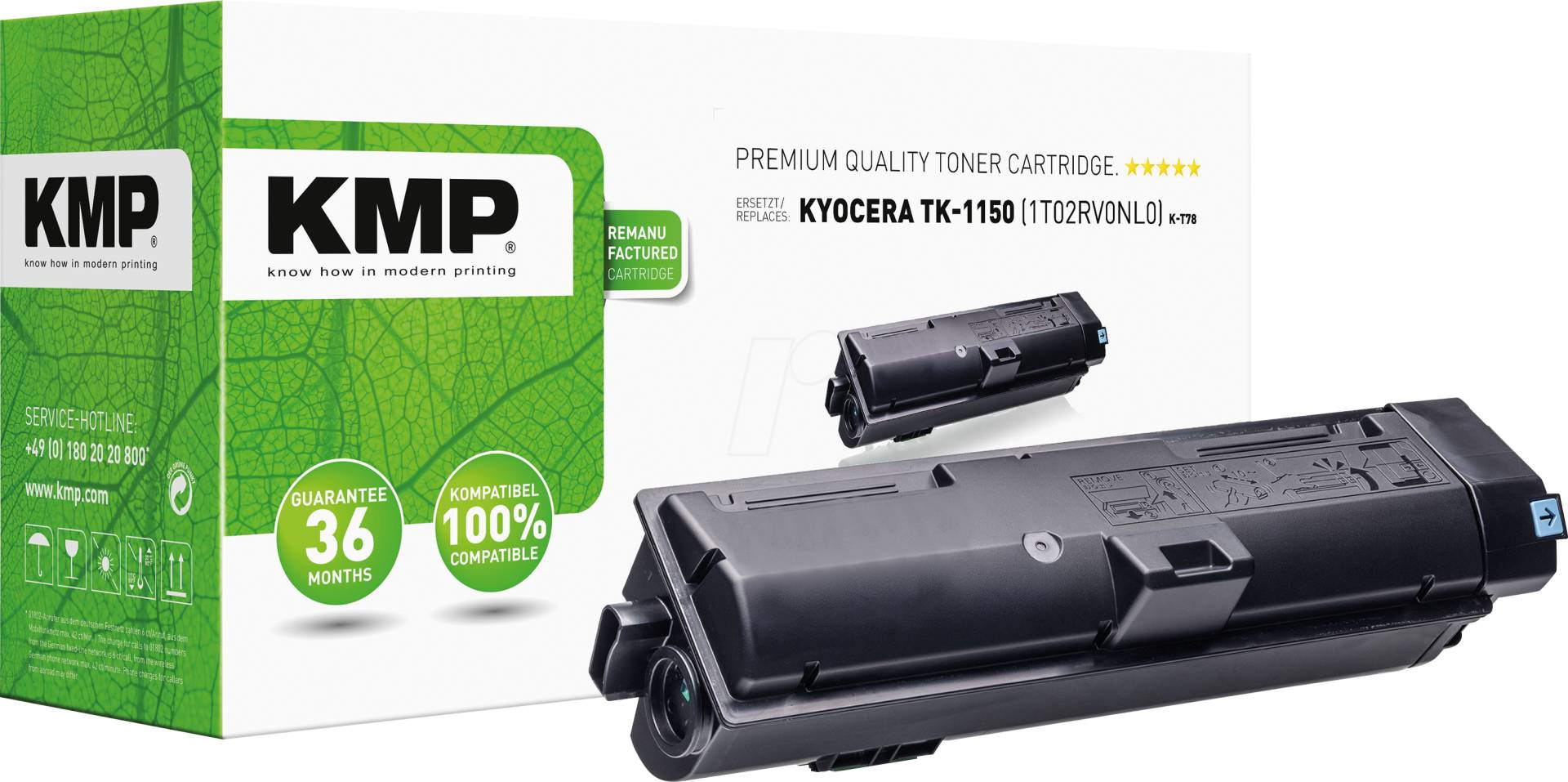 KMP 2914,0000 - Toner, Kyocera, schwarz, TK1150, rebuilt KMP 2914,0000 - Toner, Kyocera, schwarz, TK1150, rebuilt von KMP PRINTTECHNIK AG