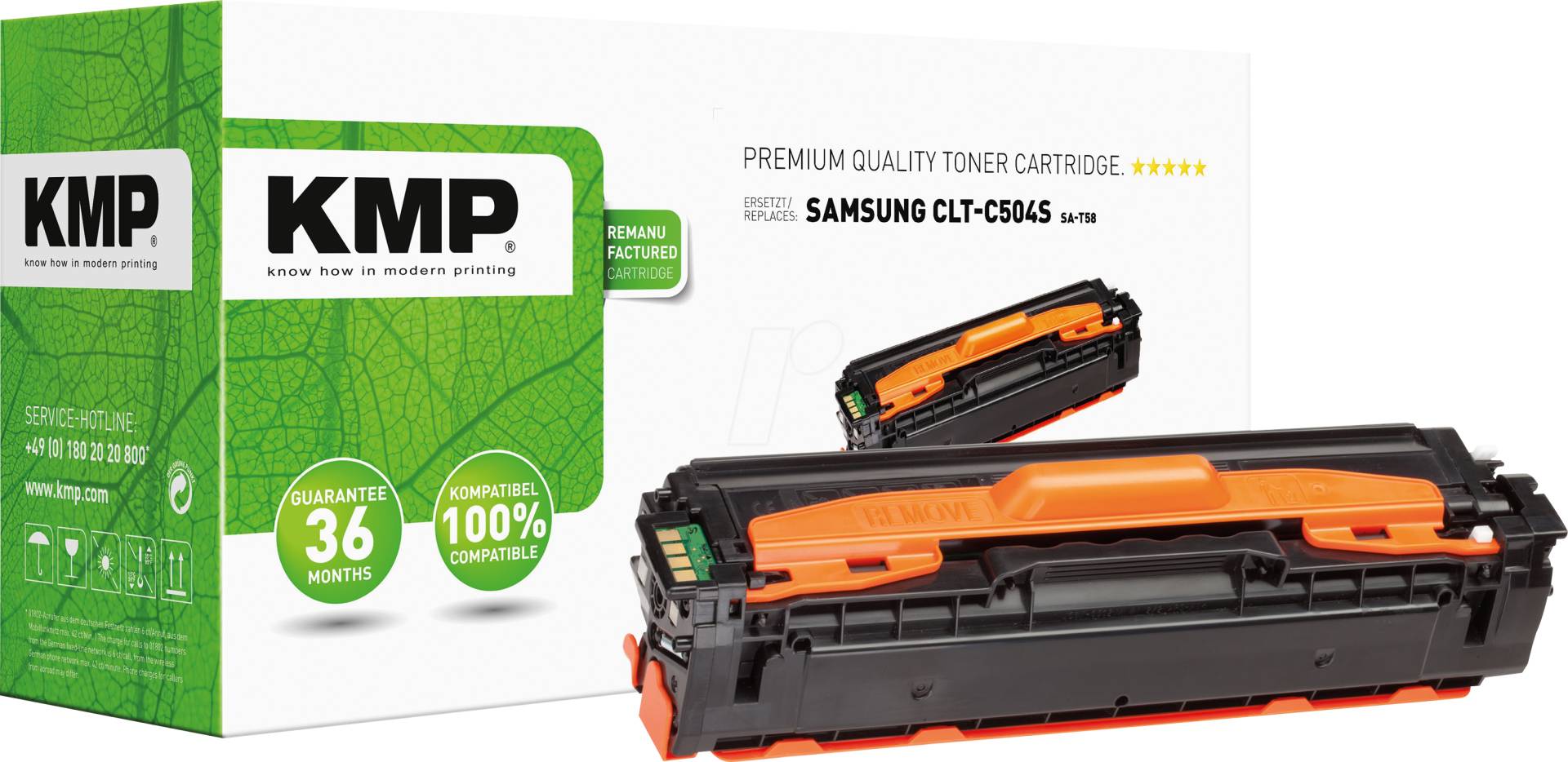 KMP 3511,0003 - Toner, Samsung, cyan, CLT-C504S, komp. von KMP PRINTTECHNIK AG