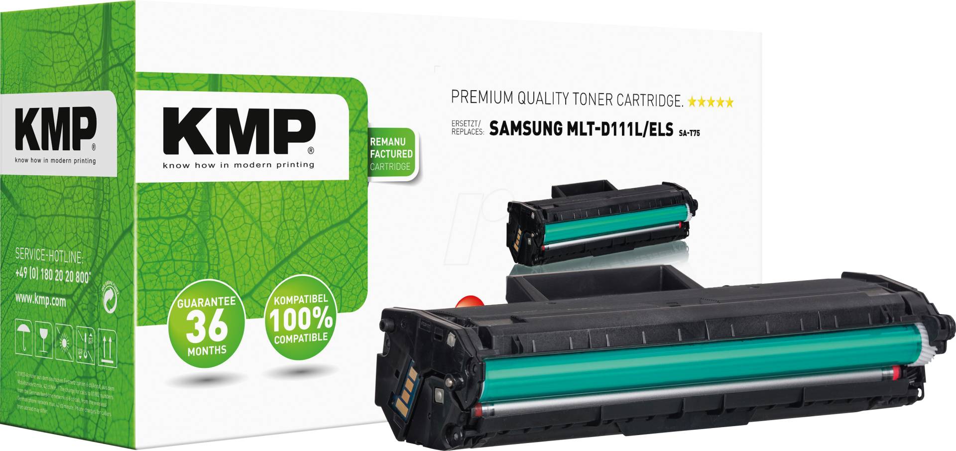 KMP 3518,3000 - Toner, Samsung, schwarz, MLT-D111L von KMP PRINTTECHNIK AG