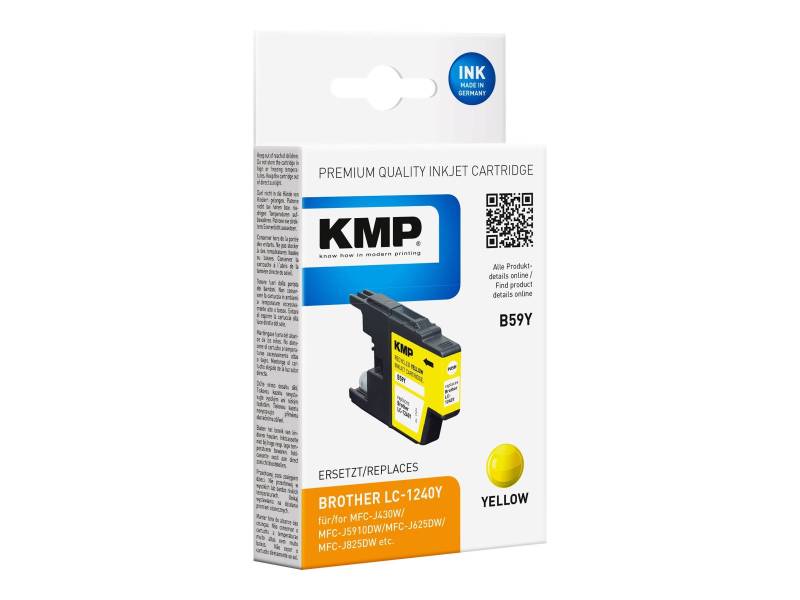 KMP Patrone Brother LC-1240Y     600 S. yellow remanufactured von KMP Printtechnik AG