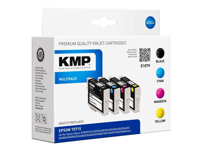 KMP Patrone Epson T0715 Multip. 245-485 S. E107V remanufactured von KMP Printtechnik AG