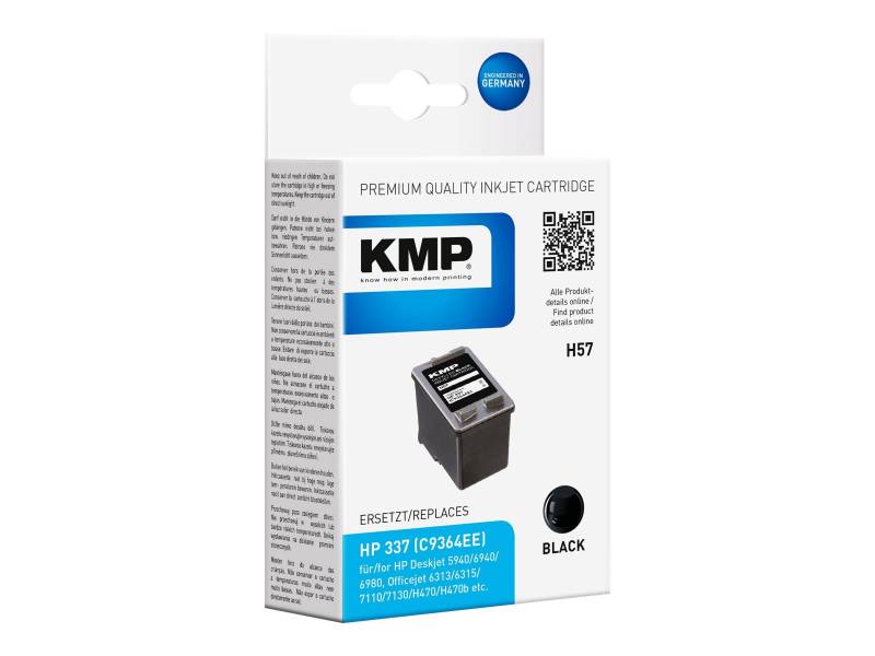 KMP Patrone HP C9364EE Nr.337 black 400 S. H57 refilled von KMP Printtechnik AG