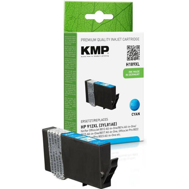 KMP Patrone HP HP912XL 3YL81AE cyan H189X kompatibel von KMP Printtechnik AG