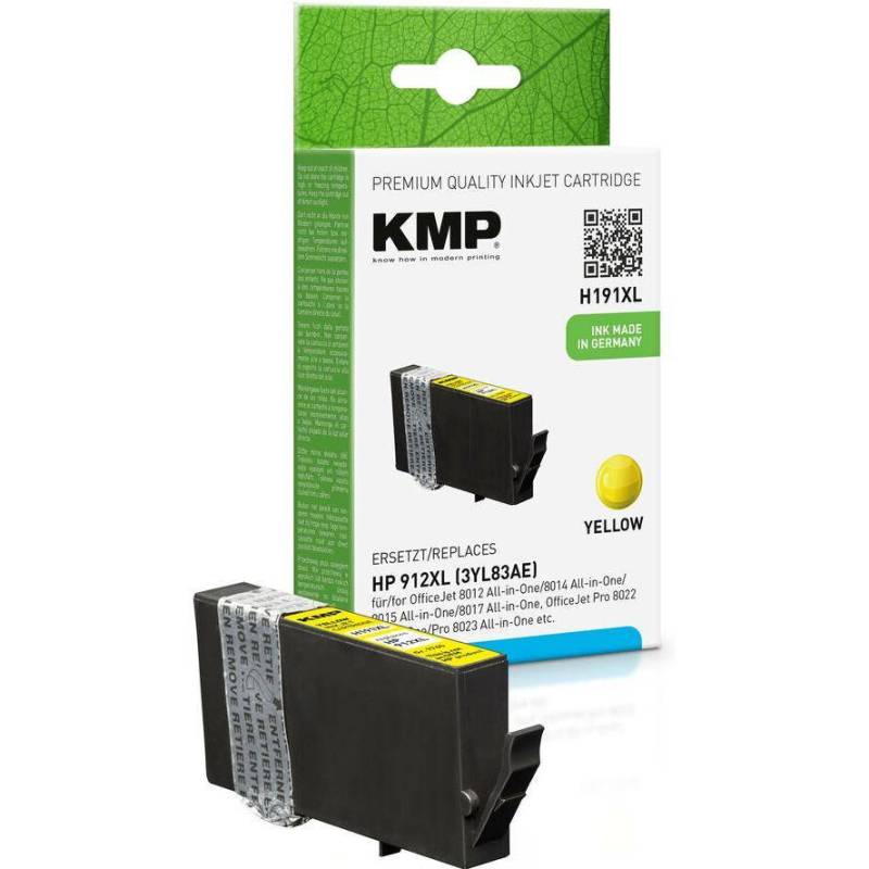 KMP Patrone HP HP912XL 3YL83AE yellow H191X kompatibel von KMP Printtechnik AG