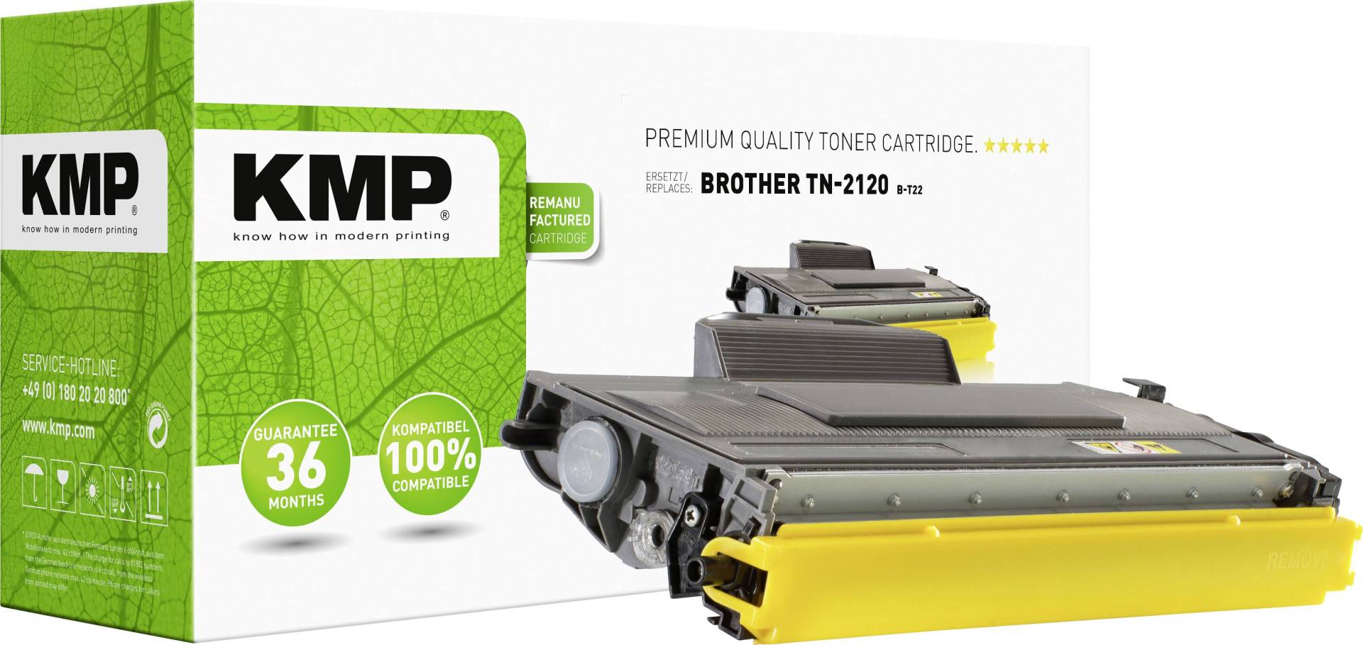 KMP Toner Brother TN-2120X/TN2120X black 5000 S. B-T22 remanufactured KMP Toner Brother TN-2120X/TN2120X black 5000 S. B-T22 remanufactured von KMP Printtechnik AG