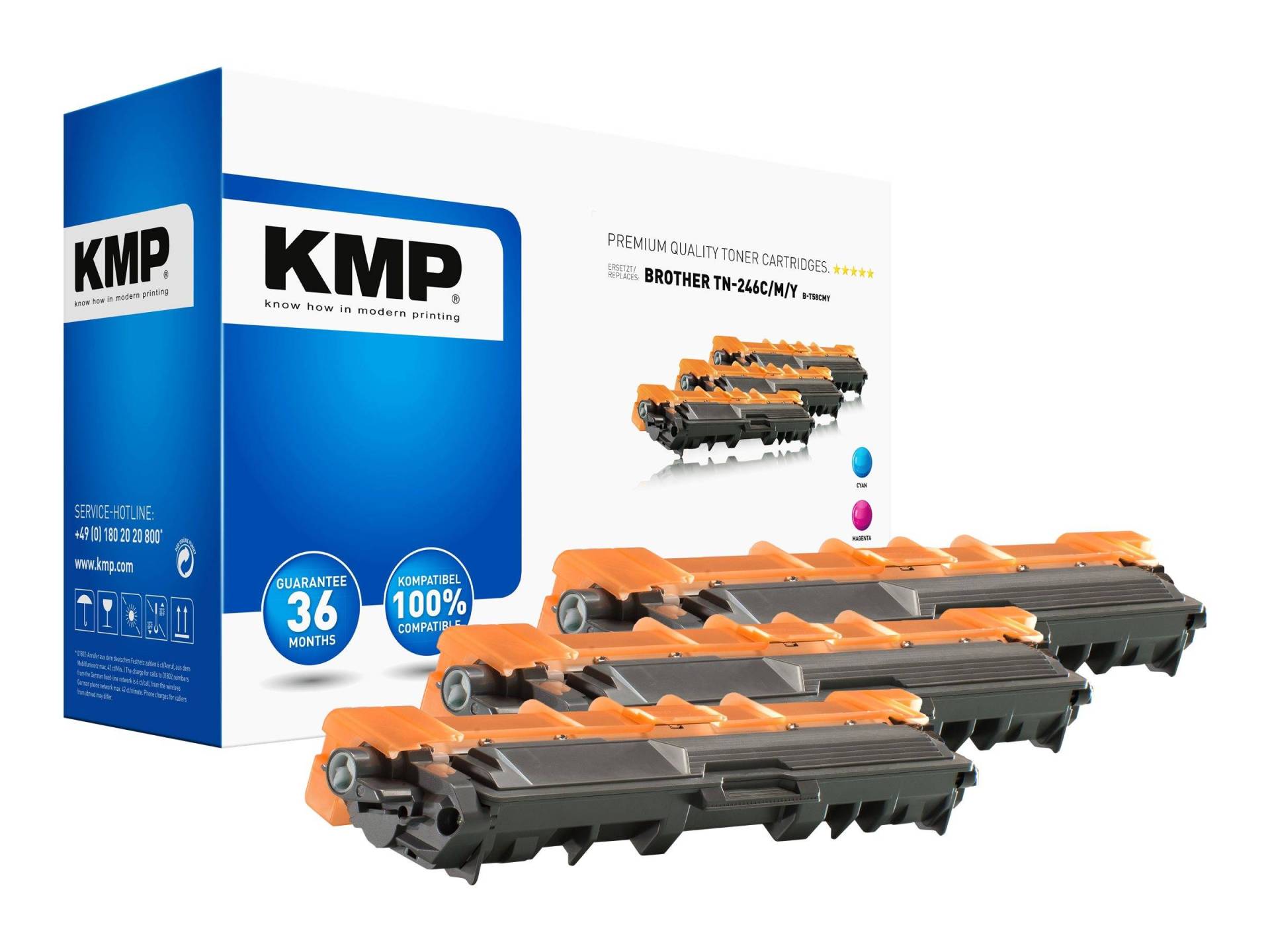 KMP Toner Brother TN-246/TN246 Multip. 2200 S. B-T58CMY remanufactured KMP Toner Brother TN-246/TN246 Multip. 2200 S. B-T58CMY remanufactured von KMP Printtechnik AG