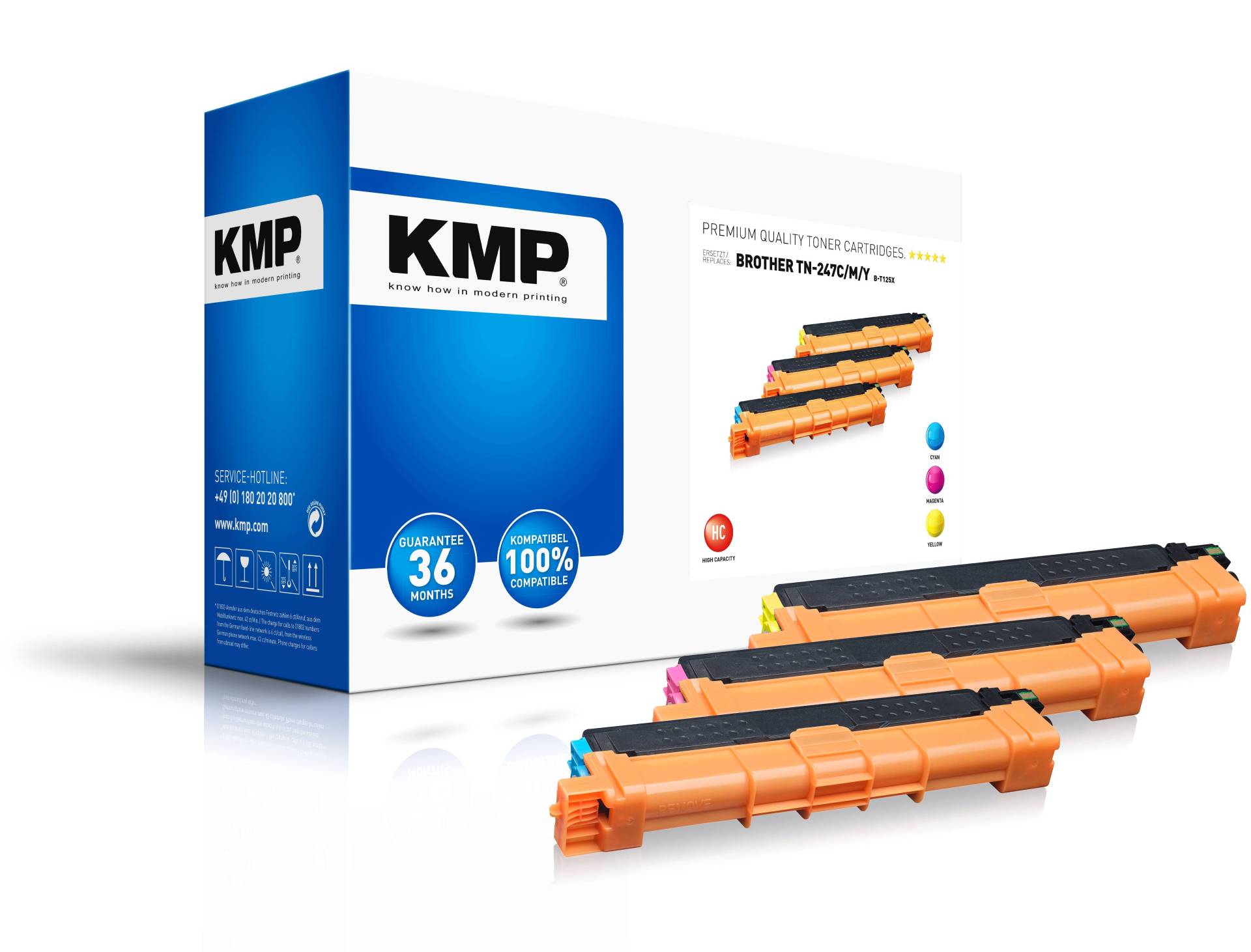 KMP Toner Brother TN-247 Multipack 3x2.300 S. B-T125CM remanufactured KMP Toner Brother TN-247 Multipack 3x2.300 S. B-T125CM remanufactured von KMP Printtechnik AG