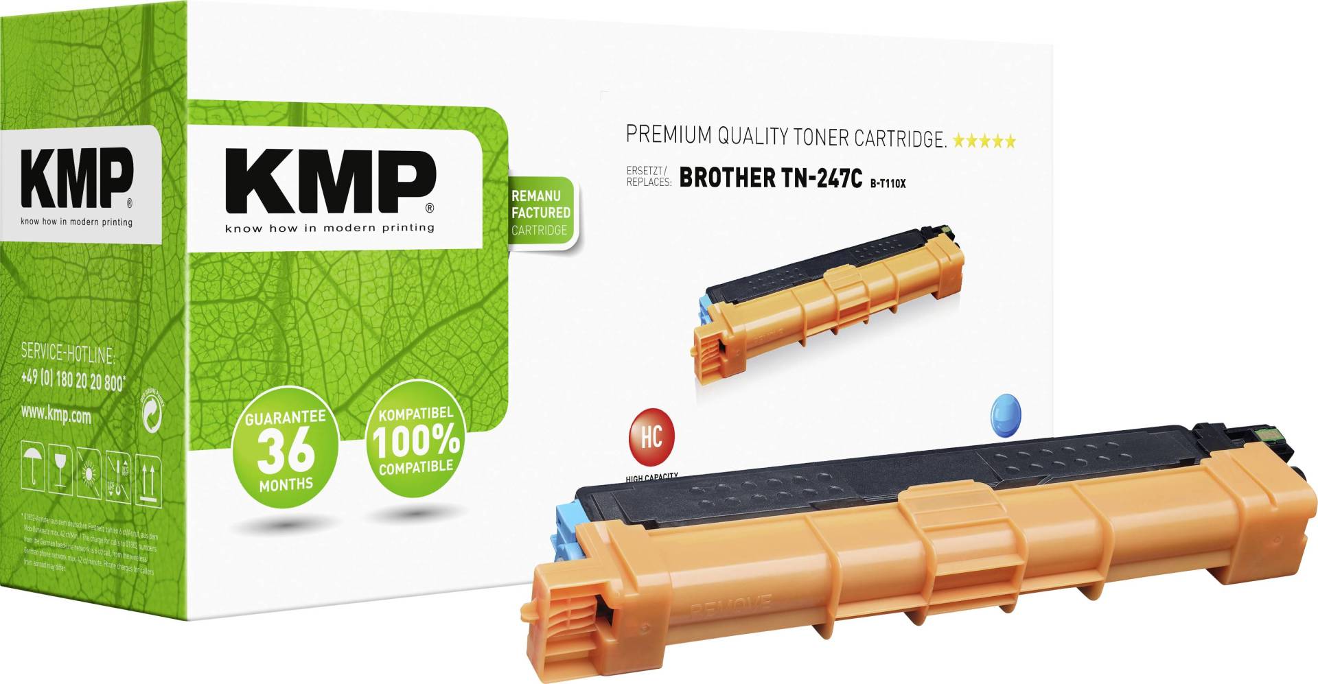 KMP Toner Brother TN-247C cyan 2.300 S. B-T110X remanufactured KMP Toner Brother TN-247C cyan 2.300 S. B-T110X remanufactured von KMP Printtechnik AG