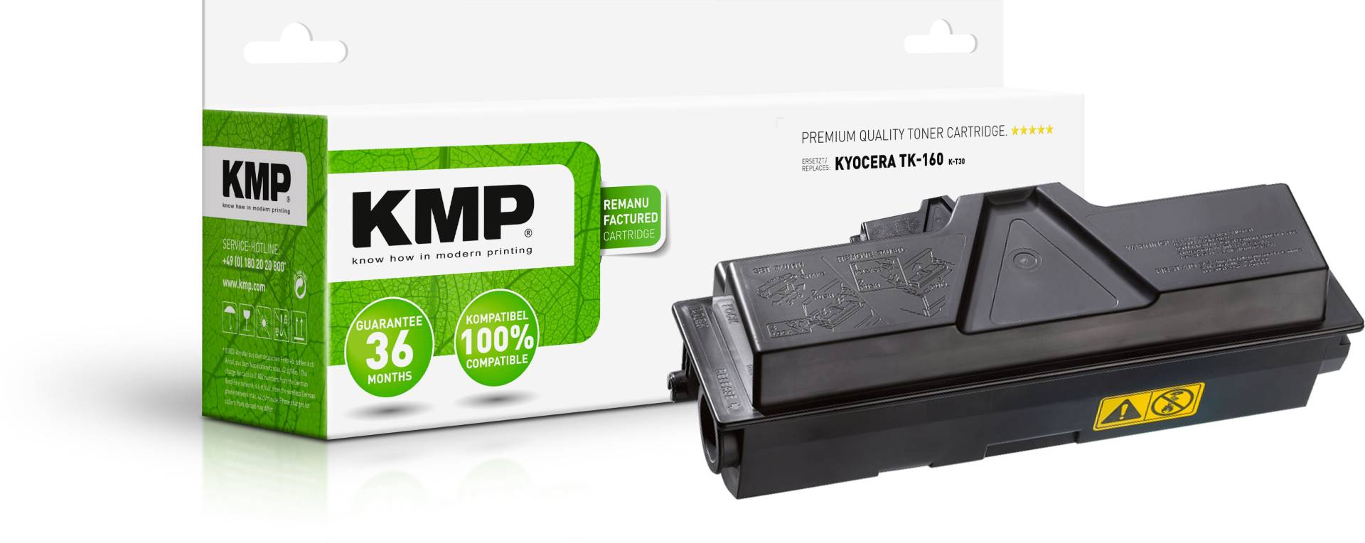 KMP Toner Kyocera TK-160K/TK160K black 2500 S. K-T30 remanufactured KMP Toner Kyocera TK-160K/TK160K black 2500 S. K-T30 remanufactured von KMP Printtechnik AG