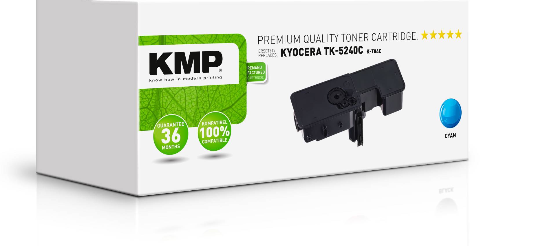 KMP Toner Kyocera TK-5240C/TK5240C cyan 3000 S. K-T84C remanufactured von KMP Printtechnik AG